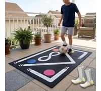 Pro-Level Football Training Mat & Socks Set (90x60cm) - Improve Ball Control & Dribbling Skills - Non-Slip Rubber Football Equipment for Kids - Ultimate Football Gifts for Aspiring Players