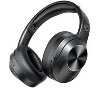 Pro-level Hybrid Active Noise Cancelling Headphones with HiFi Sound, Upgrade Wireless Bluetooth Headphones with ENC Mic Over Ear Comfort, Vivid Deep Bass, for Home/Office/Travel/Gift (Black)