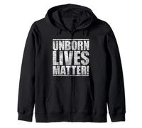 Pro Life Hoodie Women Men Unborn Lives matter Anti Abortion Zip Hoodie