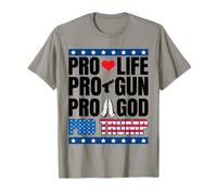 Pro Life Pro Gun Pro God Pro Trump T-Shirt