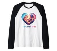 Pro-Life Save The Babies Pro Life Supporter Anti-Abortion Raglan Baseball Tee
