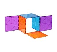 Pro-Lift 6 Piece Magnetic Tiles Set Large Square Shape Magnet Building Block Construction Toy STEM Learning Kit Educational Playset Playboard (NF-06 SET)