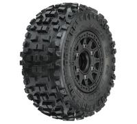 Pro-Line 1:10 Badlands Front/Rear 2.2"/3.0" SC Mounted 12mm Black Rai PRO1182-10