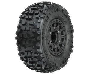 Pro-Line 1:10 Badlands Front/Rear 2.2"/3.0" SC Mounted 12mm Black Rai PRO1182-10