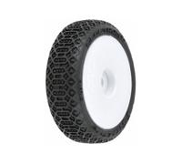 Pro-Line 1/24 Electron 2.0 Buggy Front and Rear Tires Mounted White 7mm G-PRO1031413