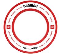 WINMAU Pro Line 2.0 Dart Board Surround Ring - Red & White - Durable Backboard Wall Protector for Dartboards - Professional Darts Accessories
