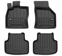 Pro-Line 3D407015 3D Rubber Car Floor Mats TPE Extra High Edge Complete Set of 4 with Mounting System Black