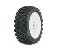Pro-Line Badlands MX M2 1/8 Buggy Tyres Mounted 17mm White PRO9067-31