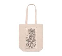 PRO' line DSHIRT14 Tote Bag with Bellows - Tarot De Marseille V Le Pape the Pope Tarot of Marseille Symbol of Stability and Authority - Durable Shopper Bag - Long Handles 70 cm