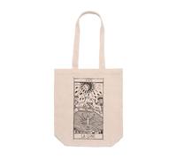 PRO' line DSHIRT14 Tote Bag with Bellows - Tarot De Marseille XVIII La Lune - Luna - Durable Shopper Bag - Long Handles 70 cm