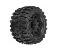 Pro-Line Hyrax 1/10 2.8 inch Monster Truck Tyres Mounted 12mm Black Raid G-PRO10190-10