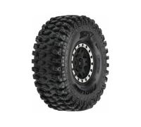 Proline Hyrax 1.9 G8 Tyres On Impulse Black Silver BeadLock Wheels PL10128-13