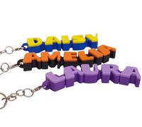 PRO line Luxury products Personalised Flexi Name Keyring, Articulated Clicky ASMR Fidget Keychain, Custom Letter Bag Charm & Tactile Stress Relief Accessory