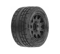 Pro-Line Menace 1/18 Street Tyres Mounted 12mm Black RC Truck G-PRO1028710