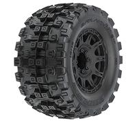 Pro-line Racing 1/8 Badlands MX38 HP Belted F/R 3.8" MT Assembly, 17mm, Blk Raid (2), PRO1016610