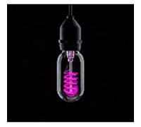 Pro-Lite FUNKYFIL/T45/4W/ES/MAGENTA 4w Decorative LED Magenta Filament T45 Tube Light Bulb ES E27 screwcap