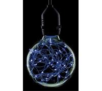 Pro-Lite G95/LED/STAR/BLUE Decorative LED Twinkle Effect Star Globe Lamp ES E27 Screw Cap Blue