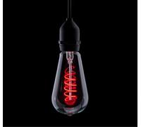 Pro-Lite ST64/FILDIM/4W/BC/RED 4w LED Spiral ST64, dimmable, red, B22