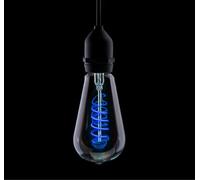 Pro-Lite ST64/FILDIM/4W/ES/BLUE 4w LED Spiral ST64, dimmable, Blue, E27