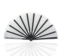 Pro Manipulation Fan Magic Tricks Professional Magician Accessories Magic Fan Stage Show Illusions Gimmicks Production Props(Black)