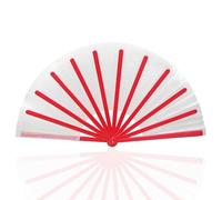 Pro Manipulation Fan Magic Tricks Professional Magician Accessories Magic Fan Stage Show Illusions Gimmicks Production Props(Red)