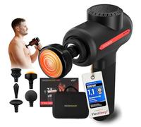 Pro Massage Gun with Heat Function Note 1.1 Massage Gun with Adjustable Massage Depth - Massage Gun Massager for Back Neck Fascia - Fascia Gun Muscle Gun for Athletes