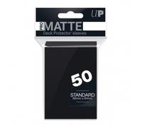 Pro-Matte Black Standard Deck Protector Sleeves 50ct