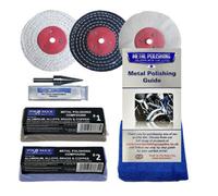 Pro-Max Professional Quality Tools Aluminium Alloy Brass Metal Polishing Kit Drill 7Pc - 4" X 1" Pro-Max