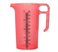 Pro-Measures Polypropylene Measuring Jug Red 1Ltr