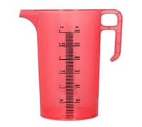 Pro-Measures Polypropylene Measuring Jug Red 3L