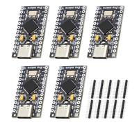 Pro Micro with 32u4 chip Development Board, 5 PCS Pro Micro 5V/16MHz Nano microcontroller Development Board with Built-in USB updater Type-C Interface Compatible with Arduino IDE