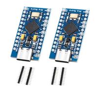 Pro Micro with 32u4 Chip Development Board Binghe 2 Pcs Pro Micro Pro Mini 5V / 16 MHz Microcontroller Development Board with USB Updater Type-C Interface Compatible with Arduino