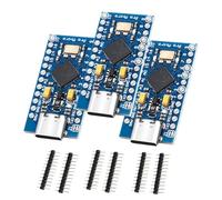Pro Micro with 32U4 Development Board Binghe 3pcs Pro Micro Microcontroller Module with 32U4 chip 5V/16MHz Type-C interface PWM, SPI, I2C compatible with Arduino