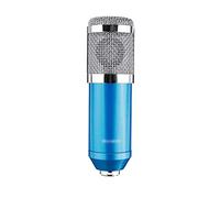 Pro Microphone Mixer Audio MIC Stand Condenser USB KTV Professional Recording Live SoundCard (Color : Blue)
