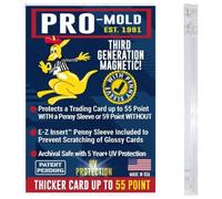 Pro-Mold 25-Piece 3rd Gen Magnetic Card Holders with Sleeve, Acrylic, 55-59pt, Collectible Trading Card Protective Sleeves