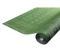 Damask paper disposable tablecloth in roll 25 M long X 1.18 M wide - Damask paper with a chic and classic universal pattern - fir green (bright)