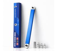 Pro - Offset Extension Wrench Set, 15-Inch Impact Ready Tight Reach Wrench with Chain Drive Technology, 1/4", 3/8" & 1/2" Square Drive Adapters, High Torque Mechanics Tool for Tight Spaces (1pc)