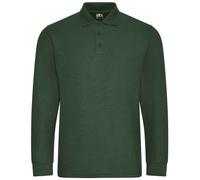 Pro Piqué Long-Sleeved Polo Shirt PRO RTX Bottle Green XXL