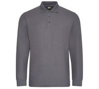 Pro Piqué Long-Sleeved Polo Shirt PRO RTX Light Grey XXXL