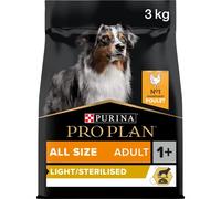 Pro Plan Dog Adult Light or Sterilised Chicken 3kg