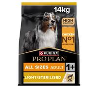 Pro Plan All Sizes Light / Neutered Chicken Dry Dog Food - 14kg