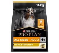 Pro Plan All Sizes Light / Neutered Chicken Dry Dog Food - 14kg