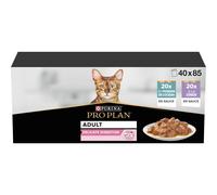 PRO PLAN Delicate Digestion Mixed Variety in Gravy Wet Cat Food 40x85g