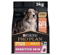 PRO PLAN Medium and Large Sensitive Skin Adult 7+ Salmon Dog Food - 3kg