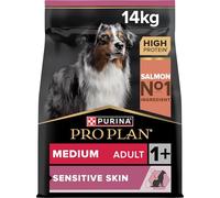 PRO PLAN Medium Sensitive Skin Adult 1+ Dry Dog Food Salmon 14kg Pack