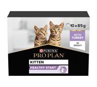 Pro Plan NutriSavour Kitten Turkey Wet Cat Food - 10 x 85g
