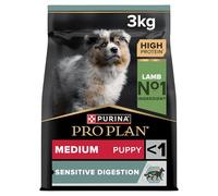 PRO PLAN Medium Puppy Sensitive Digestion Lamb Dry Dog Food - 3kg