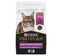 Pro Plan Purina Sensitive Stomach Dry Cat Food, Focus Sensitive Skin & Stomach Lamb & Rice Formula - 16 lb. Bag