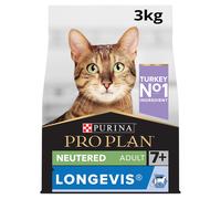 PRO PLAN Longevis Sterilised Adult 7+ Turkey Dry Cat Food 3kg