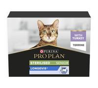 Purina Pro Plan Sterilized Turkey 10x75g Cat Snack 4 Units Clear